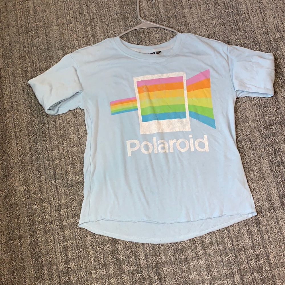 women’s xs polaroid blue long sleeve